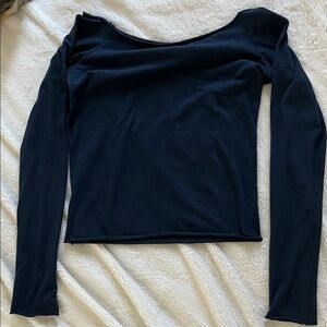 Brandy Melville Navy Long Sleeve Top